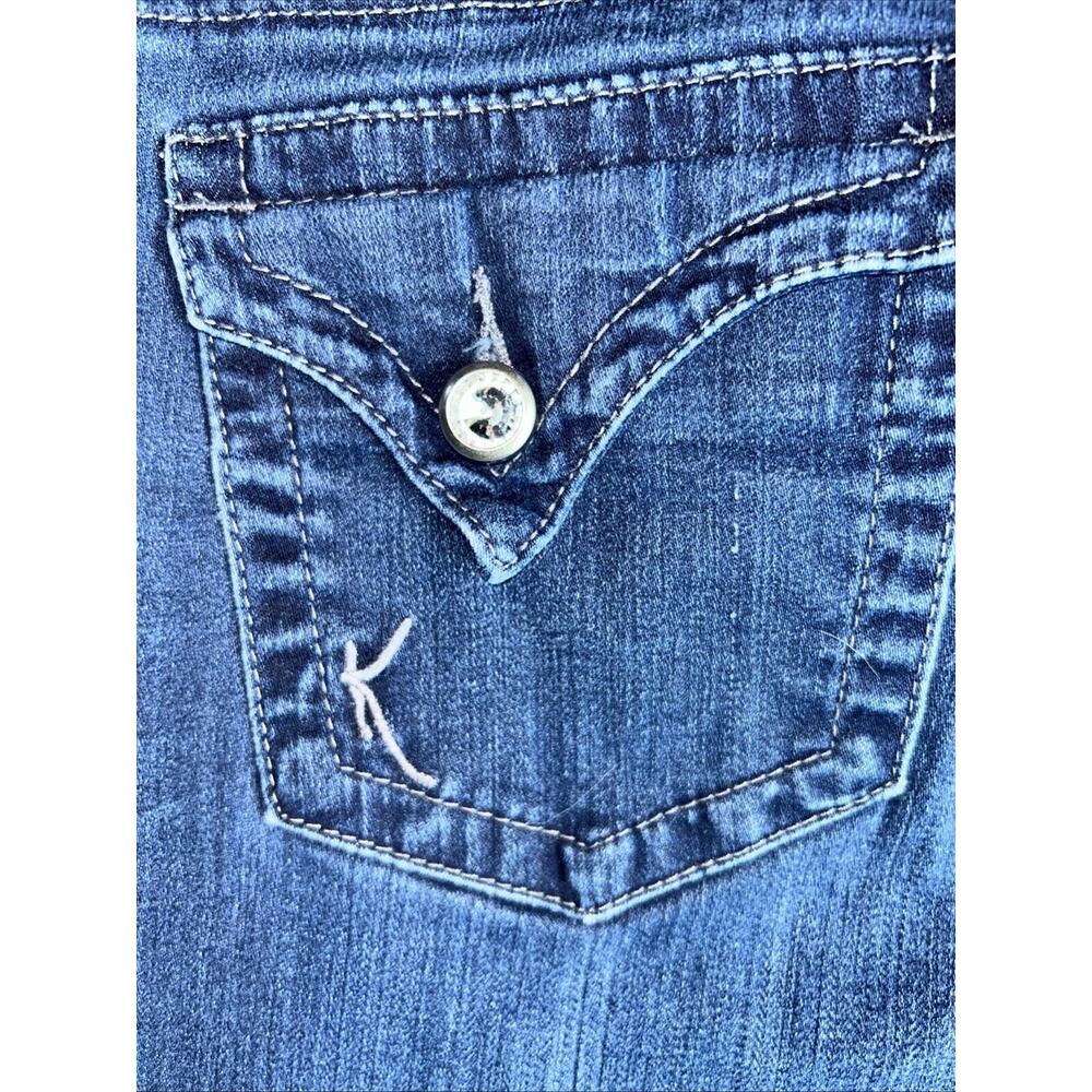 Women’s Kut from Kloth Farrah Baby Boot Denim jeans Size 12 Blue Streetwear - Picture 7 of 10